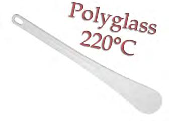 0 Slotted 6,5 5 0,06 White spatula made of polyglass - 0 C-resistant (70 F) Code Designation L.cm Kg 75.5 [PU:6] 5 0,0 75.30 [PU:6] 30 0,05 75.