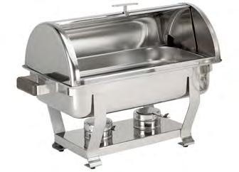 CATERING St. steel chafing-dish with "Rolltop" lid Buffet 0.0N GN / with pan GN / H.