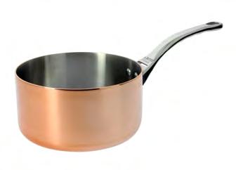 COPPER INOCUIVRE - Copper-Stainless steel with cast stainless steel handle Saucepan Code Designation Ø H.cm Liters Th.mm Kg 606. 7,8,,5 0,63 606.