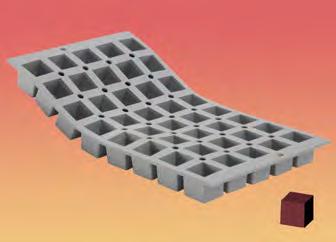 0 300 x 76 mm,75,5 0,6, cl Elastomoule - 0 mini-cubes 5 mm 869.