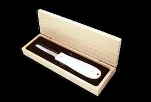 Sheath TWO PIECE MEAT CARVING SET PART# SK-163 HANDLE: Ebony Wood & White