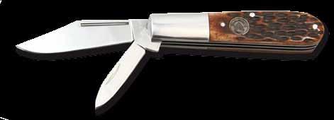 RAZOR POCKET KNIFE PART# SK-423 HANDLE: Maple Burl Wood BLADE: 2 Main Blade, 2 Secondary
