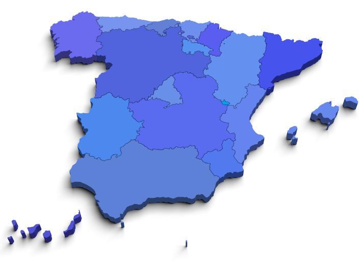 DISTRIBUTION OF ACTIVE AGENTS IN SPAIN AND