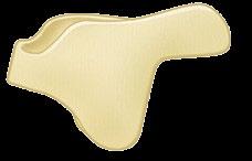 VIBRAM CONTOURED CUP OUTSOLE Molded outsole wraps onto the leather upper for athletic shoe performance.