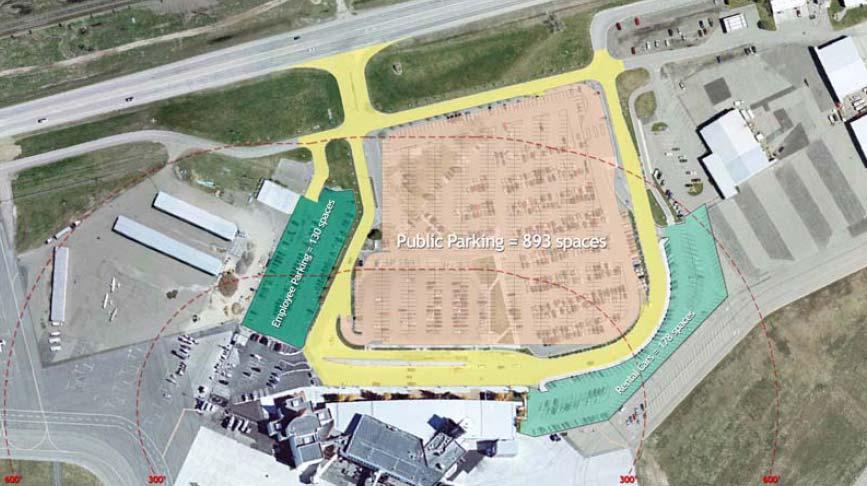 EXHIBIT 2-15 Proposed Interim Parking Layout Source: MSO Landside Master Plan Study, CH2M HILL in association with Albersman &