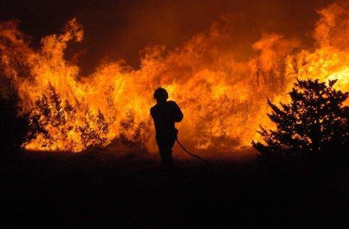 Specifični oblici meteorološkog hazarda Šumski požari Šumski požar je nekontrolisano, stihijsko kretanje vatre po šumskoj površini.