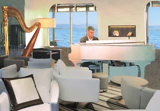 Restaurant; or from 24-hour room service. Complimentary alcoholic and nonalcoholic beverages are available throughout the cruise.