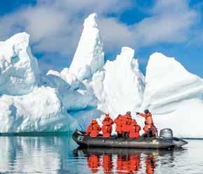 spectacular views of the polar wilderness; a fleet of