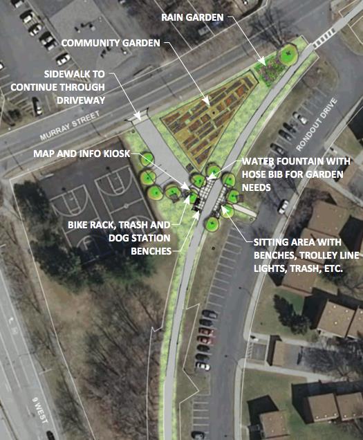 planned, including improvements to the existing pathway to the JFK school, a