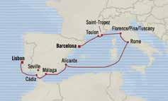 MEDITERRANEAN & CARIBBEAN WESTERN EUROPE WONDERS BARCELONA to LISBON 10 DAYS 6 JUN 2018 RIVIERA Icludes: Ulimited Iteret plus choose oe: FREE 6 Shore Excursios FREE US$600 Shipboard Credit Ameities