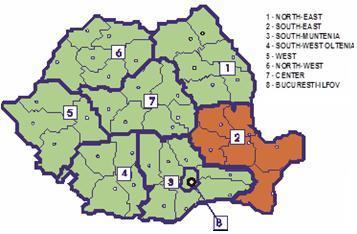 1. STATUS QUO 1.1 General description 1.1.1 Base data of the Region 1.1.1.1 Definition of examined area The South-East Region is situated to the eastern part of south Romania.