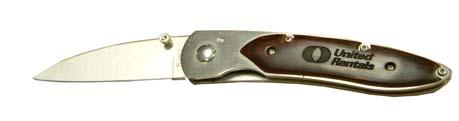 Folding Pocket Knife SK-60-3 5/8" 440 Stainless steel blade - 4 7/8" Closed - Stainless steel with pakawood