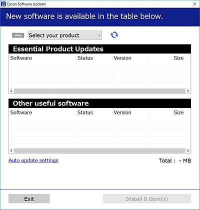 Мрежна услуга и информации за софтвер http://www.epson.com Активирање во Windows Windows 10 Кликнете на копчето за стартување, па изберете Epson Software > EPSON Software Updater. Windows 8.