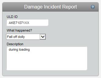 Damage Incident Report () Click on Maintenance Management () Click on Damage