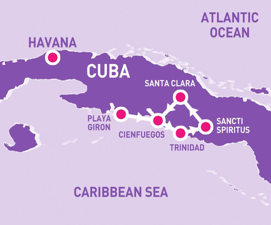 ITINERARY Cuba is the Caribbean s largest and least commercialised island and one of the world s last bastions of communism.