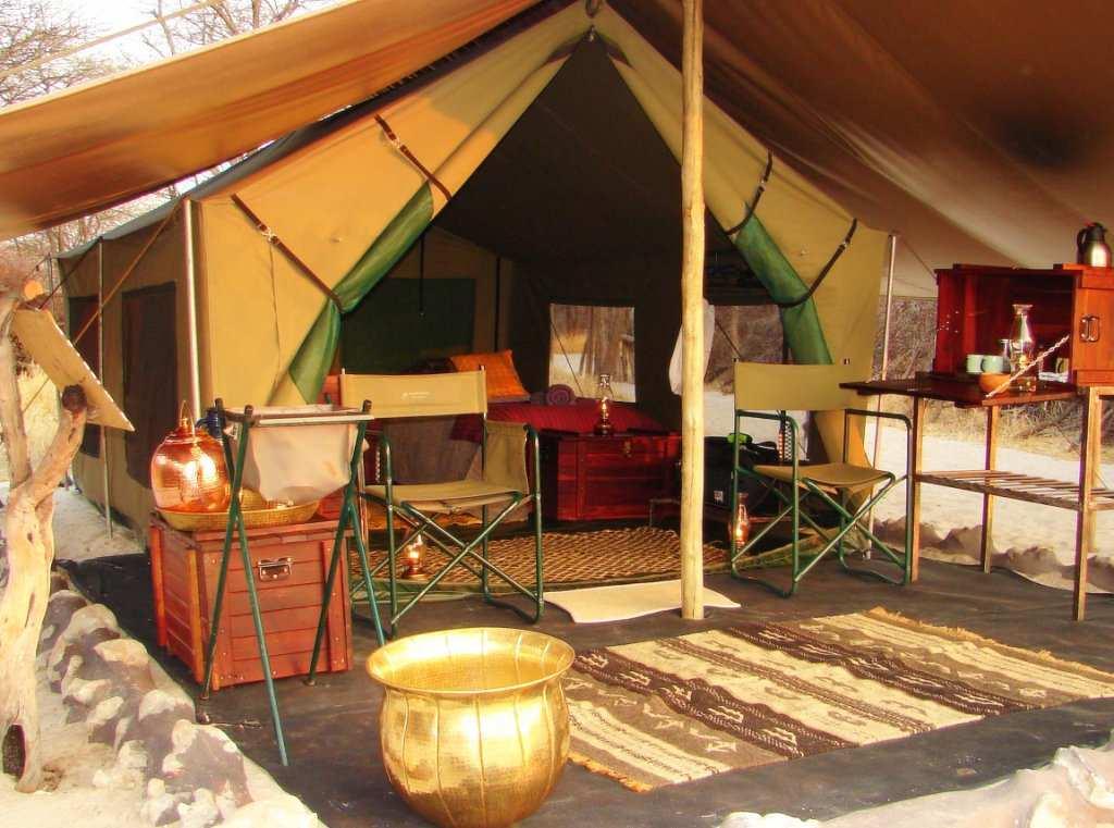 Separate to the each tent are private open air bathrooms with a traditional bucket shower (filled with piping hot water for daily showers) and a flush toilet.