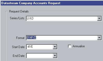 company accounts. Click the CA button to display the Format Code Picker.