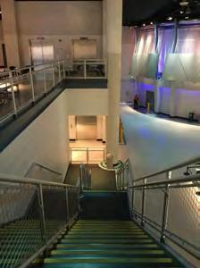From the Mezzanine, you can choose to take the stairs or elevator down to the Legacy Gallery, Store, and Exit.