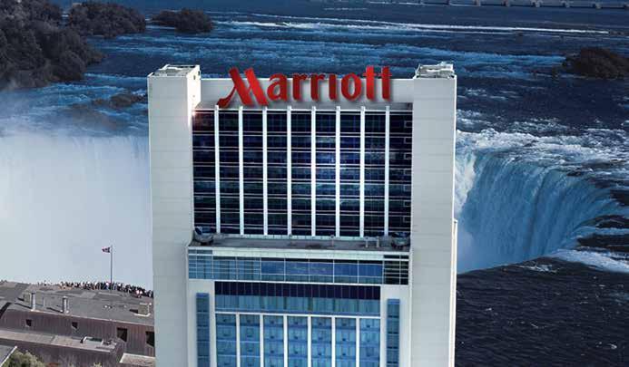 FIRST CLASS FALLSVIW HOTLS The Marriott on the Falls is located in the heart of the Fallsview District and situated at the