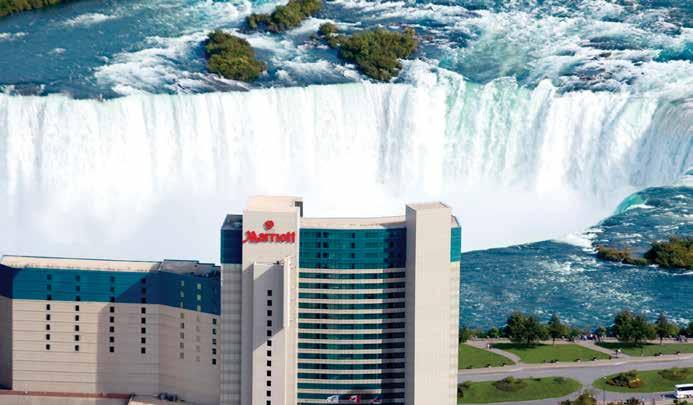 FIRST CLASS FALLSVIW HOTLS The Marriott Fallsview Hotel & Spa has the enviable distinction of being the closest hotel to the brink of the