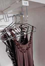 epoxy coated with chrome wire 807.47.020 PULL-OUT CLOTHES HANGER With single extension ball bearing slide.
