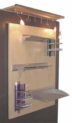 combi-line accessories 6 1 2 5 CD storage racks not available. 1 PROFILE Fixing holes at 200 mm intervals Length: 2 metres Finish: Aluminium coloured plastic 815.80.