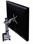 ellipta flat screen monitor arm SHORT ARM WITH UNIVERSAL POST FOR EDGE CLAMP AND THRU DESK FIXING Short arm with universal post and 4 x USB pre-installed Screen post height: