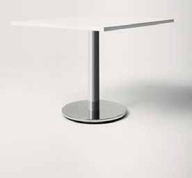 table and furniture base fittings 500 MM FLAT SINGLE COLUMN TABLE BASE 280 x 280 mm top plate. Supplied unassembled.