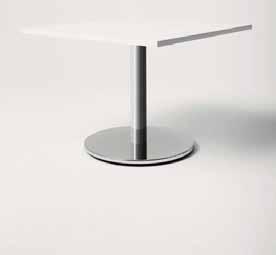 222 * Table top not supplied 600 MM FLAT SINGLE COLUMN TABLE BASE 280 x 280 mm top plate. Supplied unassembled.