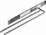 37.790 PULL-OUT TOWEL RACK Undermount or side mounted Includes 3 extendible silver anodised arms 510.54.