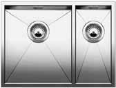 zeroxline undermount sinks & accessories BLANCOZEROX 340-180U Includes designer pop-up waste (14 mm Ø drill hole required) Finish: Stainless steel Dimensions: 545 x 400