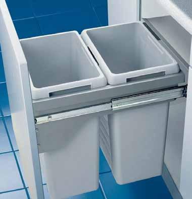 waste bins for fixed fronts EURO CARGO 45 SOFT CONTROL CLOSE Suitable for cabinet size
