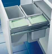 73.941 3 x 10 L 502.73.951 EURO CARGO 30 SOFT CONTROL CLOSE Suitable for cabinet size