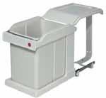 211 DOUBLE WASTE BIN Includes 2 x 15 litre bins Suitable for cabinet size: 300 mm Size (W x D x H): 248 x 479