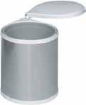 waste bins & accessories 20 LITRE WASTE BIN 1 x 20 litre bin For cabinet size: 400 mm Size (W x D x H): 365 x 305 x 680 mm Finish White 502.23.