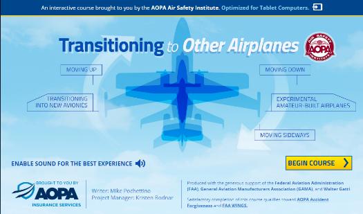 Lack of Transition Training The FAA tells us the lack of transition training has been cited as a causal factor in many GA [general aviation] accidents.