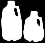 Available in 3 or 5 pound capacities. Lid style may vary. CN-296 6 pack 3 lb (1.36 kg) Handi-Pour Jug with lid... $ 8.