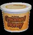 Plastic Containers Creamed Honey Tub Try our pre-printed Creamed Honey Tub! These containers are attractive and easy to fill. The back panel says Smooth & Creamy!
