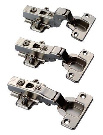 Accessories H4.100.35 Soft Close Hinge H4.100.35.30 Inset Soft Close Hinge H4.100.35.20 Half Overlay Soft Close Hinge H4.100.35.10 Full Overlay Soft Close Hinge 24 12 48 35 For hinge fitting guide see P68.