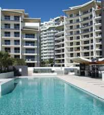 Trilogy HHHHI Spacious apartments with large balconies, set among native and tropical landscaping, with expansive water features. Beach 500m Cavill Avenue 800m Map page 20 Ref.