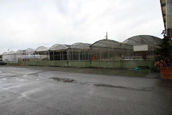 South elevation Barrel-roofed greenhouses