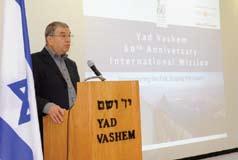 François Veil, Alice Tajchman, Shaya Ben Yehuda, François Guguenheim, Paul and Mineke Baan Chairman of the Yad Vashem