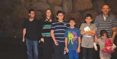 Jaime Braverman (center) and his children visited Yad Vashem and toured the Holocaust History Museum.