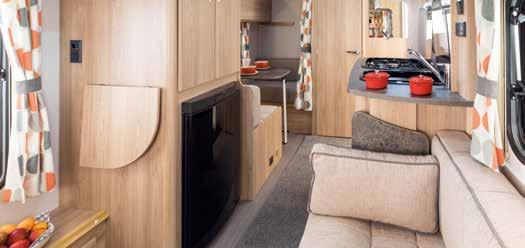 > LAYOUT OPTIONS OUR SMALLEST AND LIGHTEST CARAVAN Diminutive in size, the Xplore 304 still boasts plentiful specification and storage, thanks to its innovative