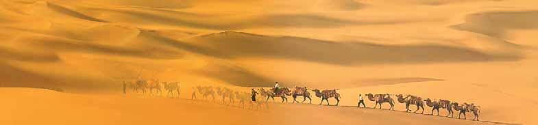 The wild and desolate Gobi desert, grasslands, snowy mountains and the ruins of ancient cities on the Silk Road remind visitors of mysterious legends that are closely associated with them, evidence