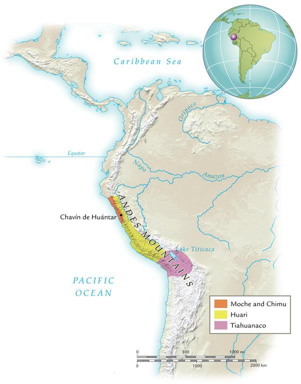 Andean Societies Migration into South America ca. 12,000 B.C.E. Climate improves ca.