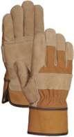 LEATHER WORK GLOVES Be safe, be seen! Gauntlet style Be safe, be seen! Knit wrist style Watch your hands!