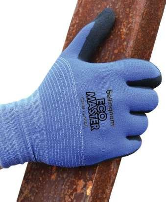 ECO-friendly Polyurethane-coated Gloves New ECO MASTER gloves are made with eco-friendly water-based polymer polyurethane (PPU) palm coating.