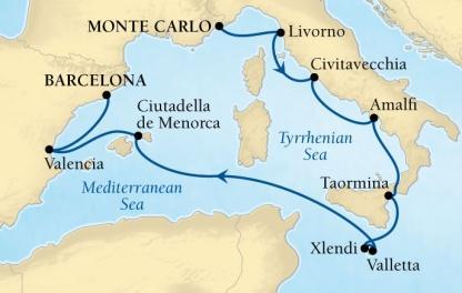 10-Day Mediterranean Tapestry Departure Date : May 30 Departure Port : Monte Carlo, Monaco / Arrival Port :