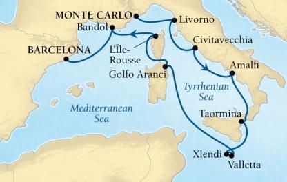 11-Day Mediterranean Isles Departure Date : Jul 14 ; Aug 11 ; Sep 08; Oct 06 Departure Port : Monte Carlo, Monaco /
